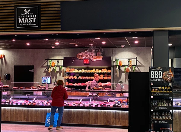 Bestel, webshop, kassa, pinterminal oplossing voor een slagerij